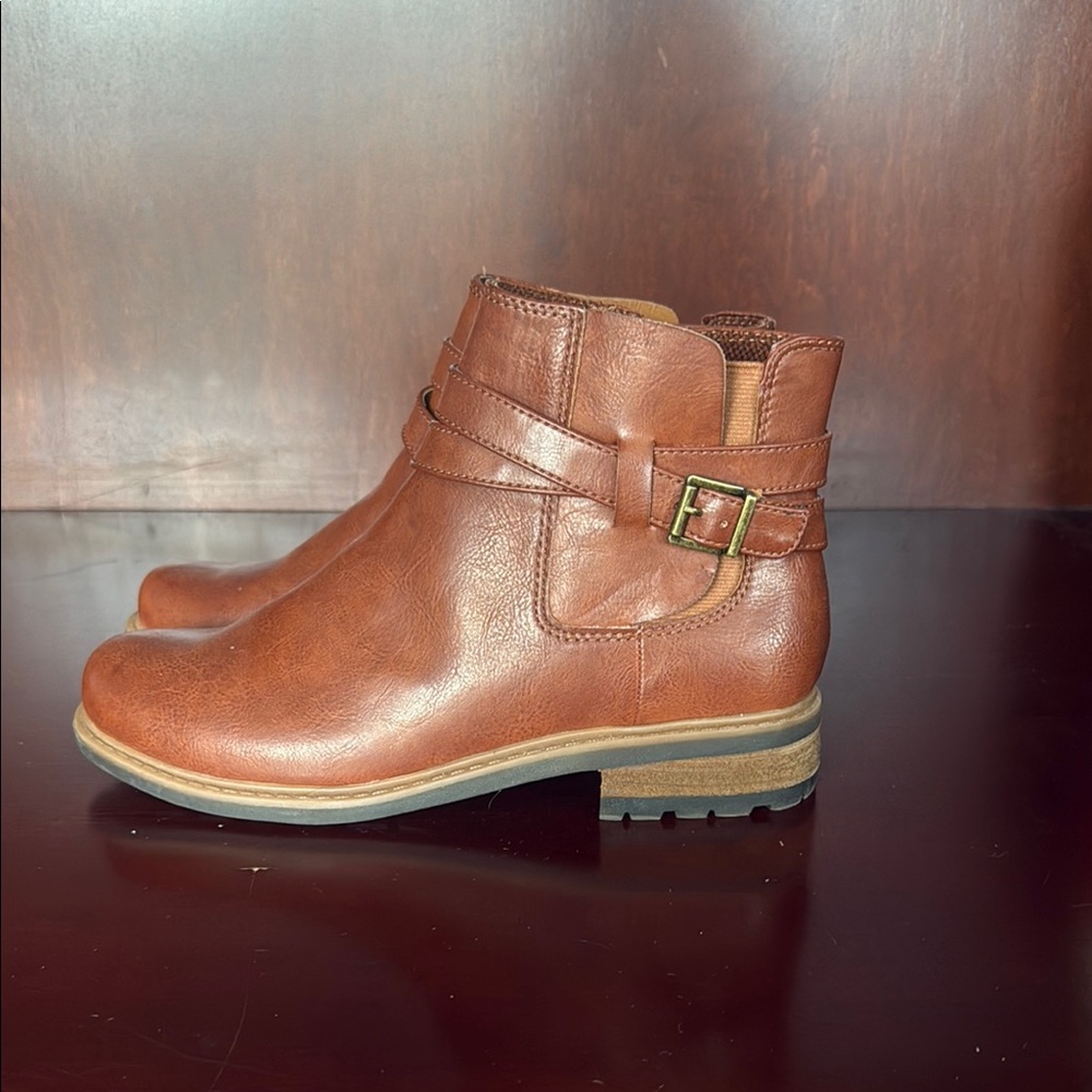 Born Brown Ankle Booties with Timeless Elegance